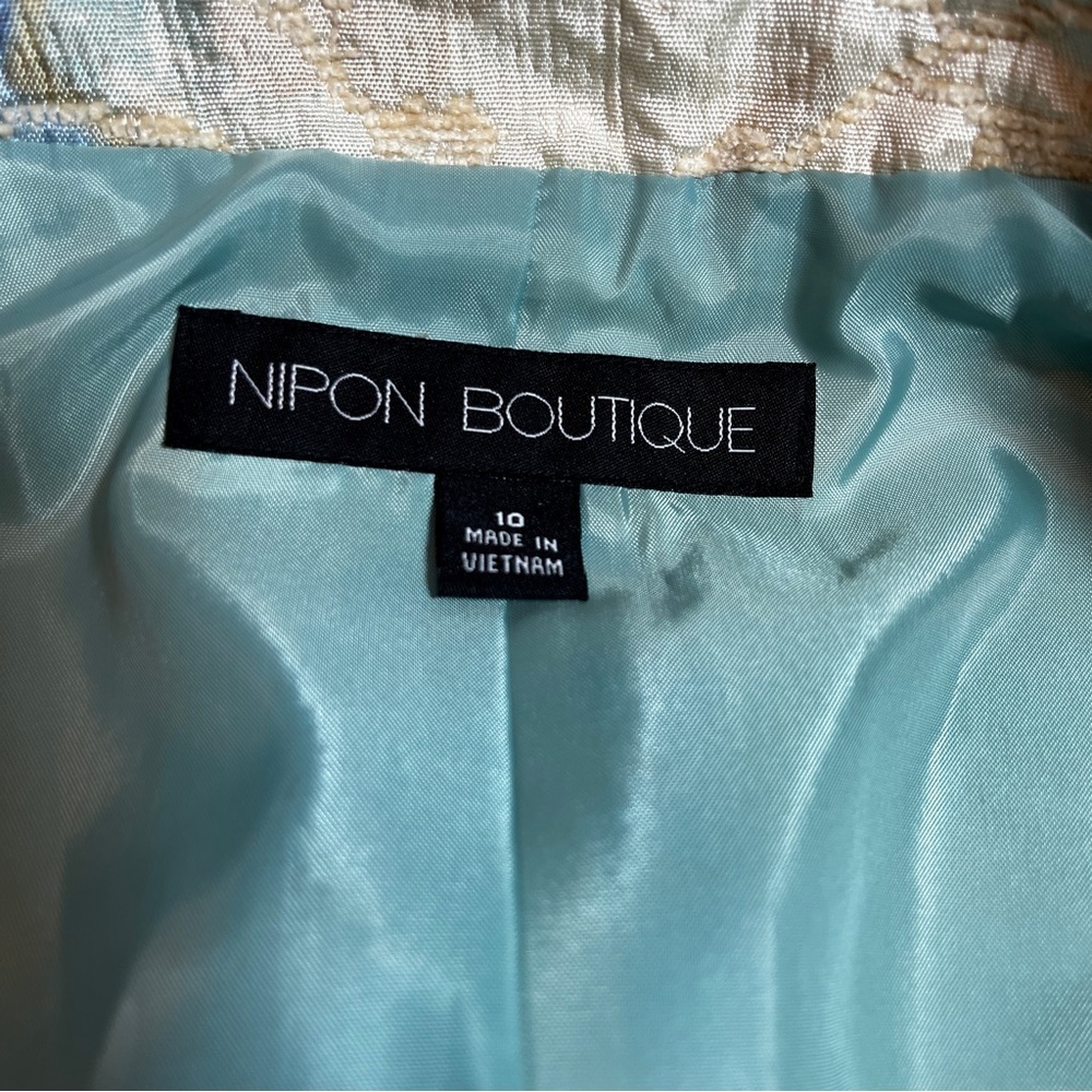 Nipon Boutique Floral Brocade Suit Jacket Coquette Size 10 Coastal Grandma - Picture 8 of 11
